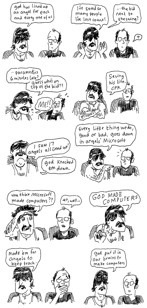 bus with a loony christian