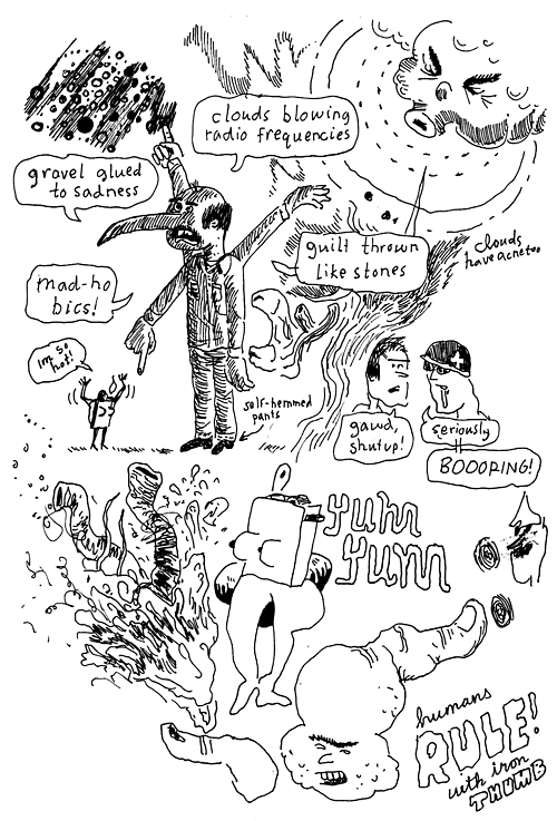 random gibberish and iron thumbs